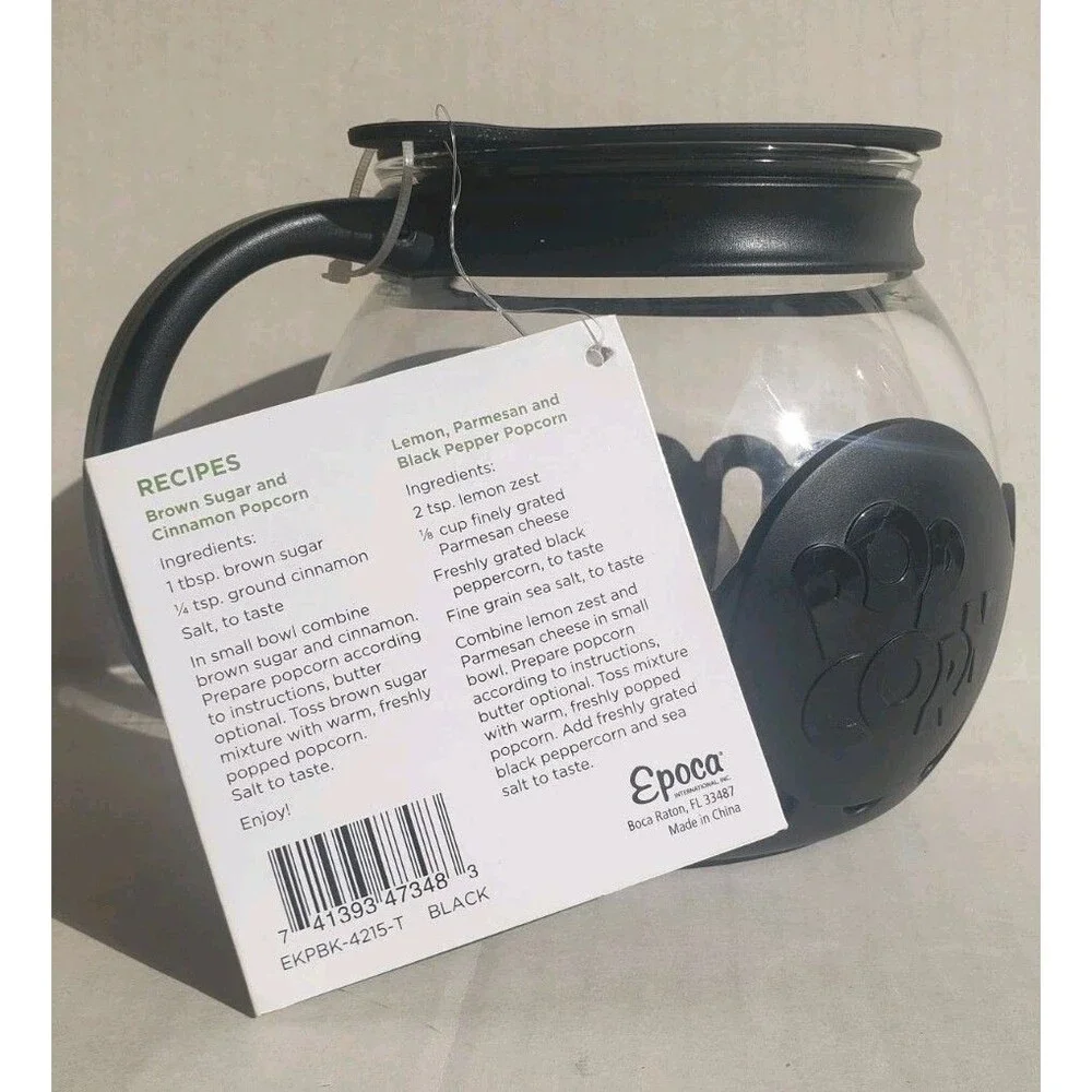 Micro-Pop Popcorn Popper 1.5 Quart with Lid for Microwave Use by Ecolution NWT